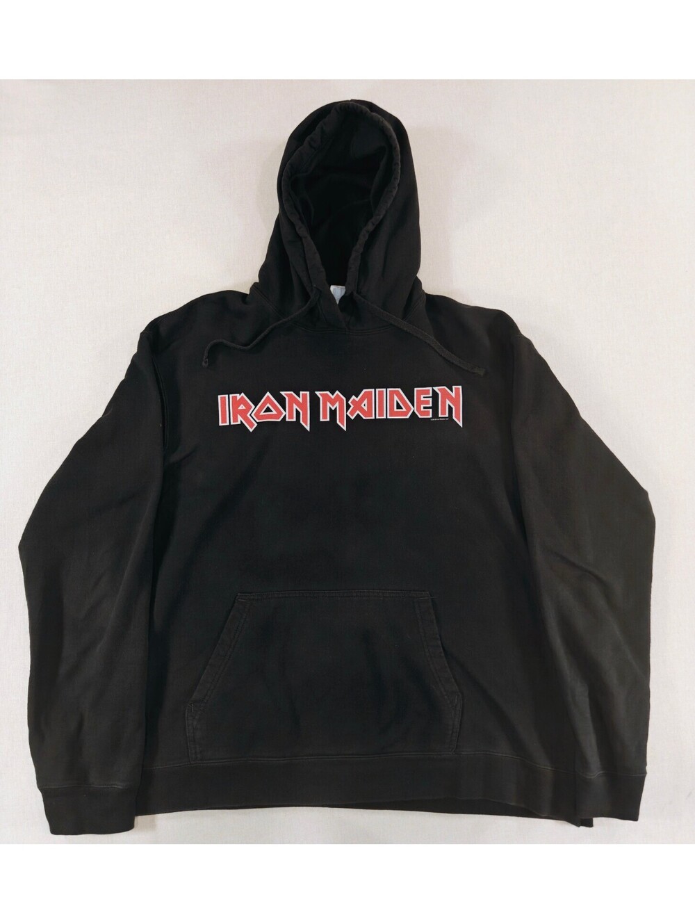 Iron Maiden Black Hoodie XL Cotton Polyester Blend Pullover Sweatshirt